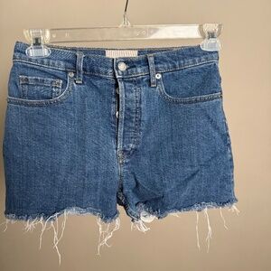 Everlane Cheeky Cutoff Denim Shorts Size 27